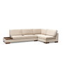 Atelier Del Sofa Tulip Corner Right con Puf - Beige